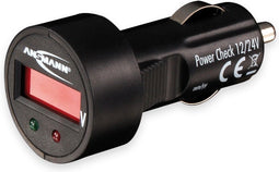 Ansmann PowerCheck12/24V-bl Accuspanningsmeter 24 V, 12 V