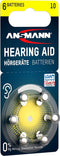 Ansmann type 10 gehoorbatterijen 60x