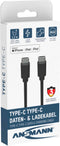 Ansmann Type C / Type C data- en laadkabel 120cm