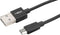 Ansmann USB-kabel USB 2.0 USB-A stekker, USB-micro-B stekker 2.00 m Zwart Aluminium-stekker, TPE-mantel 1700-0077