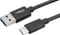 Ansmann USB-kabel USB 3.2 Gen1 (USB 3.0 / USB 3.1 Gen1) USB-A stekker, USB-C stekker 1.20 m Zwart Aluminium-stekker, TP