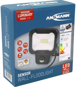 Ansmann wfl800s 10w/800lm led-spot met bewegingsmelder