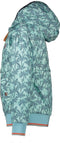 Nono Meisjes Jas - Zomerjas met capuchon - Waterafstotend - Palmboom print - Maat 122/128