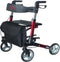 Antar rollator Rood - Rollator - Lichtgewicht en opvouwbaar - Binnen en buiten