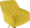 ANTARES - Bureaustoel - Geel - Fluweel