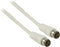 Antennekabel F-Male Quick - F-Male Quick 10.0 m Wit