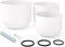 Antetok 432 Hz Set van 3 Frosted Quartz Crystal Singing Bowls 8-12 Inch