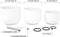 Antetok 432 Hz Set van 3 Frosted Quartz Crystal Singing Bowls 8-12 Inch