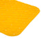 Anti-slip badkamer douche/bad mat geel 70 x 35 cm rechthoekig - Badkamermat met zuignappen
