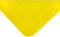 Anti-slip matten rechthoekig - L 45 x B 38 cm geel - Able2