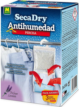 Anti-vochtigheid Massó 3 x 120 g Kledinghanger 3 Stuks