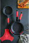 Antiaanbakpan BRA A411220 Rood Roestvrij staal Aluminium
