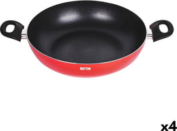 Antiaanbakpan Quttin Infinity Rood 32 x 46 x 9 cm (4 Stuks)