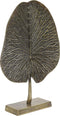 Antiek Brons Ornament op voet Leaf - Antiek Brons - 34x9x43 cm