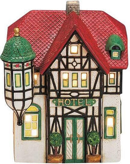 Antieke Hotel - kerst decoratie - kerst versiering - (19 cm)