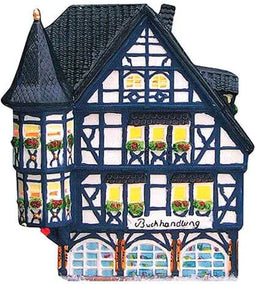 Antieke Huis - kerst decoratie - kerst versiering - (11 cm)