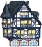 Antieke Huis - kerst decoratie - kerst versiering - (11 cm)