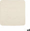 Antislipmat voor in de douche Beige PVC 53 x 52,5 x 1 cm (6 Stuks)