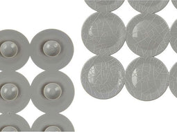 Antislipmat voor in de douche Grijs PVC 68 x 36 x 1 cm (6 Stuks)
