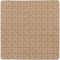 Antislipmat voor in de douche Ruiten Beige PVC 50,3 x 50,3 x 0,7 cm (6 Stuks)
