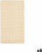 Antislipmat voor in de douche Ruiten Beige PVC 67,7 x 38,5 x 0,7 cm (6 Stuks)