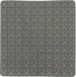 Antislipmat voor in de douche Ruiten Grijs PVC 50,3 x 50,3 x 0,7 cm (6 Stuks)