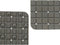 Antislipmat voor in de douche Ruiten Grijs PVC 50,3 x 50,3 x 0,7 cm (6 Stuks)
