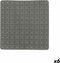 Antislipmat voor in de douche Ruiten Grijs PVC 50,3 x 50,3 x 0,7 cm (6 Stuks)