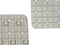 Antislipmat voor in de douche Ruiten Grijs PVC 67,7 x 38,5 x 0,7 cm (6 Stuks)