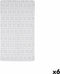 Antislipmat voor in de douche Ruiten Transparant PVC 67,7 x 38,5 x 0,7 cm (6 Stuks)