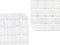 Antislipmat voor in de douche Ruiten Wit PVC 67,7 x 38,5 x 0,7 cm (6 Stuks)