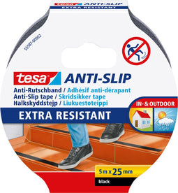 Antisliptape Tesa 55587 25mmx5m zwart | 6 stuks