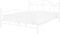 ANTLIA - Tweepersoonsbed - Wit - 140 x 200 cm - Metaal