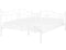 ANTLIA - Tweepersoonsbed - Wit - 140 x 200 cm - Metaal