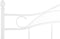 ANTLIA - Tweepersoonsbed - Wit - 160 x 200 cm - Metaal