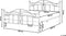 ANTLIA - Tweepersoonsbed - Wit - 160 x 200 cm - Metaal