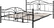 ANTLIA - Tweepersoonsbed - Zwart - 160 x 200 cm - Metaal