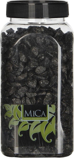 Antraciet Decoratie Steentjes 650ml - Mica Decorations