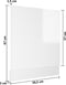 vidaXL - Vaatwasserpaneel - 59,5x3x67 - cm - spaanplaat - hoogglans - wit