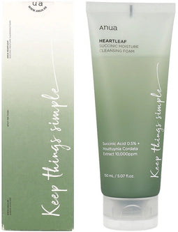 Anua - Heartleaf - Succinic Moisture Cleansing Foam - 150 ml