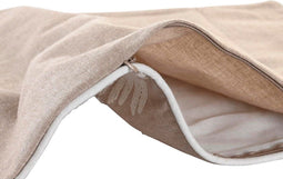 Kussenhoes DKD Home Decor Lakens Bruin (60 x 1 x 40 cm)