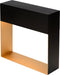 Atmooz - Tafellamp Umbra - zwart - Slaapkamer / Woonkamer - Industrieel - Zwarte Buitenkant - Gouden Binnenkant - Hoogte 35cm - Metaal