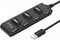 Equip 128956 - USB Hub - 4x USB 3.2 Gen 1 (5Gb/s) - Zwart