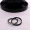 Anxiety Ring - (2 ringen) - Stress Ring - Fidget Ring - Anxiety Ring For Finger - Draaibare Ring - Spinning Ring - Zilver-Zwart kleurig RVS - (17.25 mm / maat 54)
