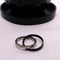 Anxiety Ring - (2 ringen) - Stress Ring - Fidget Ring - Anxiety Ring For Finger - Draaibare Ring - Spinning Ring - Zilver-Zwart kleurig RVS - (18.75 mm / maat 59)