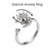 Anxiety Ring - (Draairing Bloem/Maan) - Stress Ring - Fidget Ring - Anxiety Ring For Finger - Draaibare Ring Dames - Spinning Ring - Spinner Ring - Zilver 925