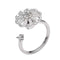 Anxiety Ring - (Draairing Bloem) - Stress Ring - Fidget Ring - Anxiety Ring For Finger - Draaibare Ring Dames - Spinning Ring - Spinner Ring - One-size - Zilver 925