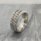 Anxiety Ring - (Dubbele Ketting) - Stress Ring - Fidget Ring - Anxiety Ring For Finger - Draaibare Ring - Spinning Ring - Zilver-Zilver - (19.00mm / maat 60)