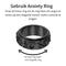 Anxiety Ring - (Egypte) - Stress Ring - Fidget Ring - Anxiety Ring For Finger - Draaibare Ring - Spinning Ring - Zwartkleurig RVS - (20.75 mm / maat 65)