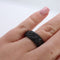 Anxiety Ring - (Egypte) - Stress Ring - Fidget Ring - Anxiety Ring For Finger - Draaibare Ring - Spinning Ring - Zwartkleurig RVS - (19.75 mm / maat 62)